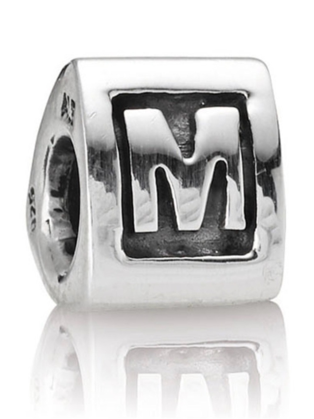 Pandora Sterling Silver 'M' Letter Charm